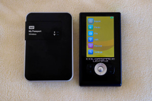 Two types of portable backup storage for images